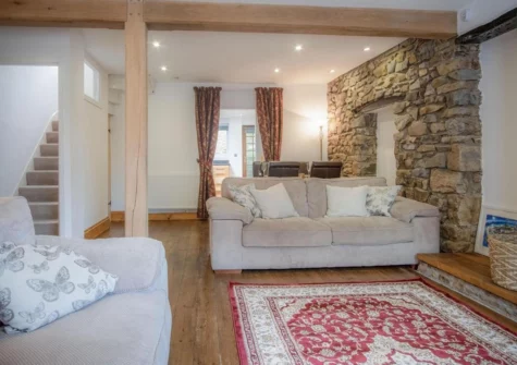 The living area at Church Terrace, Saundersfoot