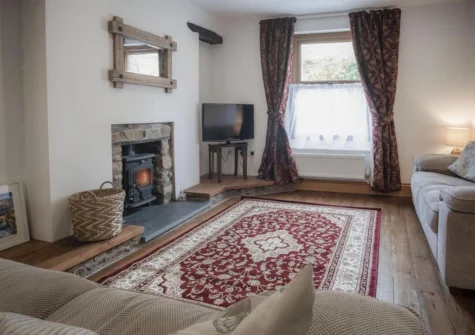 The living area at Church Terrace, Saundersfoot
