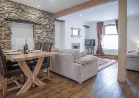 The dining area at Church Terrace, Saundersfoot