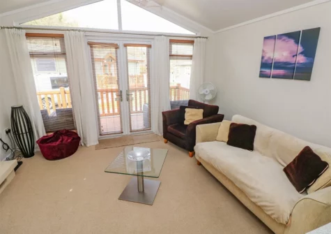 The living area at Cladebrine, Heritage Park, Stepaside