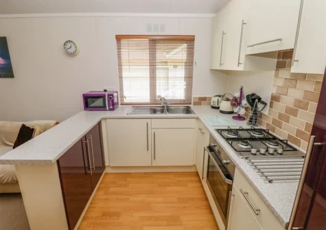 The kitchen at Cladebrine, Heritage Park, Stepaside