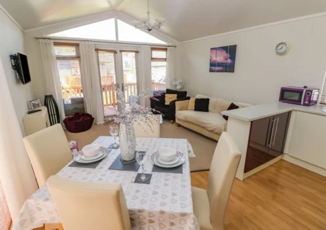 The dining area at Cladebrine, Heritage Park, Stepaside