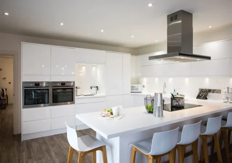 The kitchen at Coastal Nest, Saundersfoot
