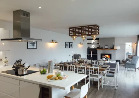 The kitchen at Coastal Nest, Saundersfoot