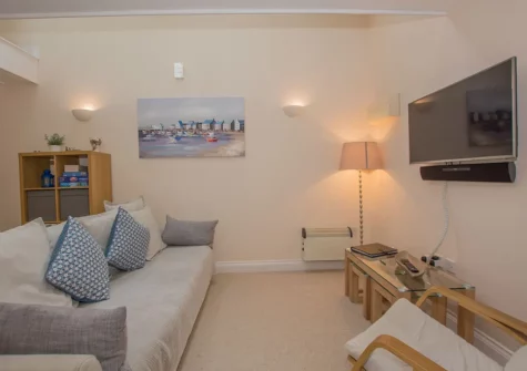 The living area at Cobra House, Tenby