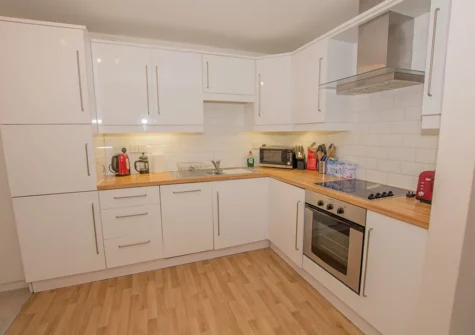 The kitchen at Cobra House, Tenby