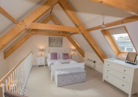 The bedroom at Cobra House, Tenby