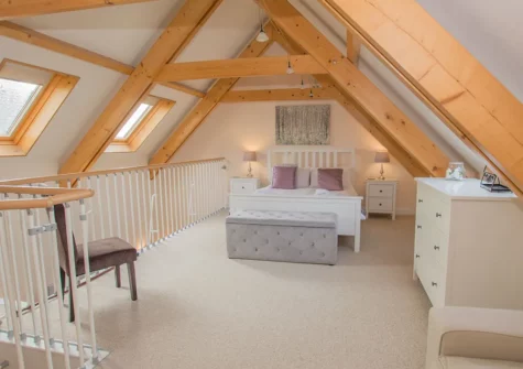 The bedroom at Cobra House, Tenby