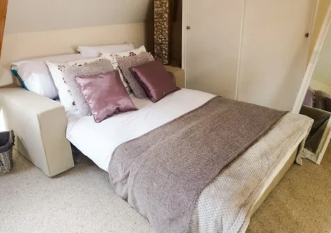 The bedroom at Cobra House, Tenby