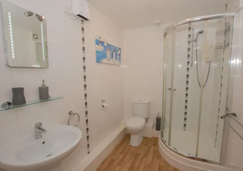 The bathroom at Cobra House, Tenby