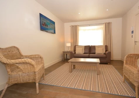 The living area at Cormorant Apartment, Saundersfoot