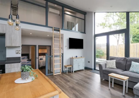 The living area at Cornerstones Brython, Tenby