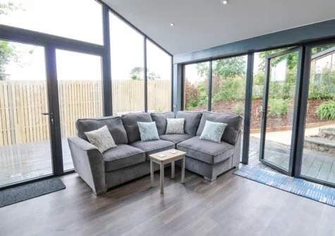 The living area at Cornerstones Brython, Tenby