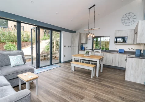 The living area at Cornerstones Brython, Tenby