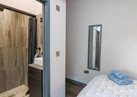 Bedroom #1 & en-suite at Cornerstones Brython, Tenby