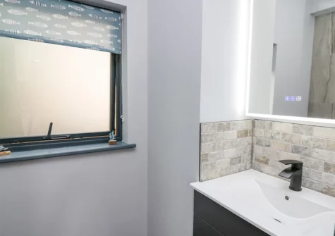 The shower room at Cornerstones Brython, Tenby