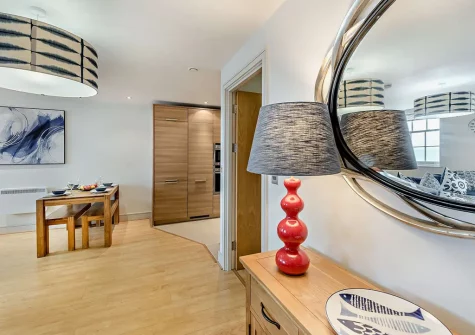 The living area at Court House 9, Tenby