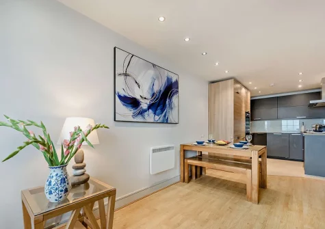 The dining area at Court House 9, Tenby