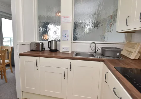 The kitchen at Croft Court 46, Tenby