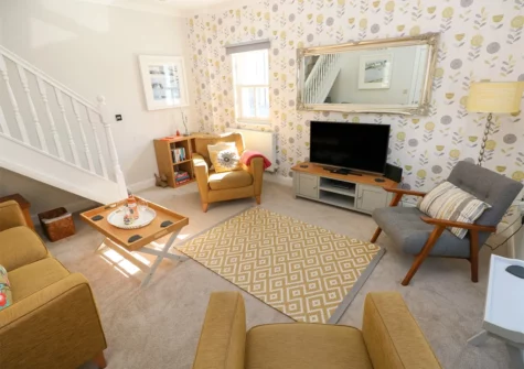 The lounge at Crown Cottage, Penally