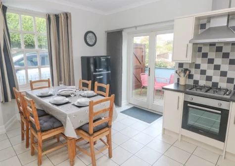 The kitchen & dining area at Crown Cottage, Penally