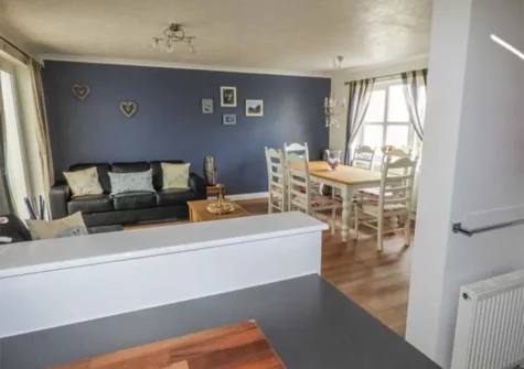 The open-plan living & dining area at Driftwood House, Saundersfoot