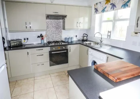 The kitchen at Driftwood House, Saundersfoot