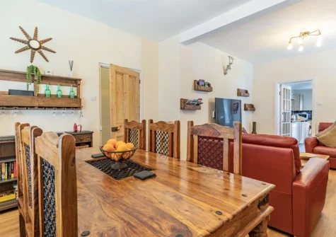 The dining area at Dringarth, Tenby