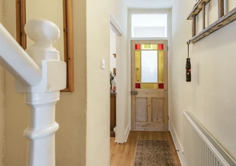 The enterance hallway at Dringarth, Tenby