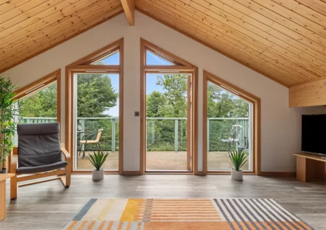 The living room at Everwyn Lodge, Penally