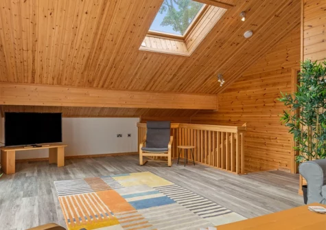 The living room at Everwyn Lodge, Penally