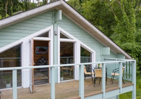 The balcony at Everwyn Lodge, Penally