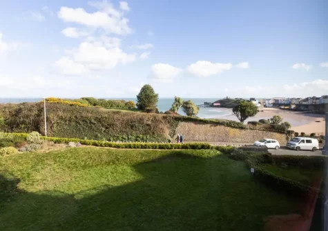 The view from the living area at Fairview, Tenby