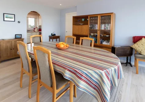 The dining area at Fairview, Tenby