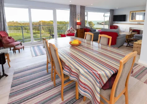 The dining area at Fairview, Tenby