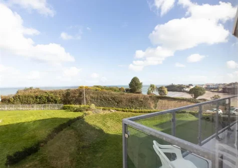 The view from bedroom #1 at Fairview, Tenby