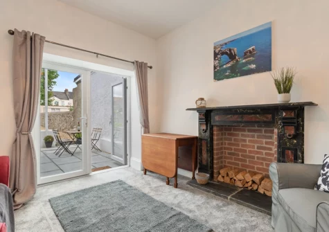 The sitting room at Falcon House, Pembroke Dock