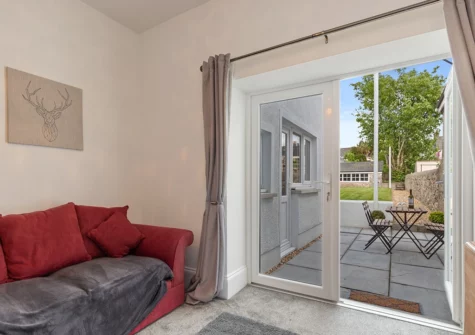 The sitting room at Falcon House, Pembroke Dock