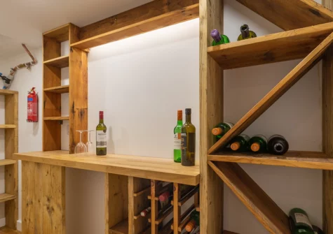 The wine cellar at Falcon House, Pembroke Dock