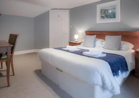 The bedroom #1 at Fletcher Coach House, Llanmiloe