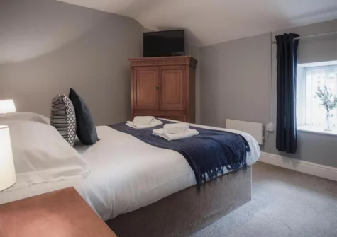 The bedroom #2 at Fletcher Coach House, Llanmiloe