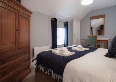 The bedroom #2 at Fletcher Coach House, Llanmiloe