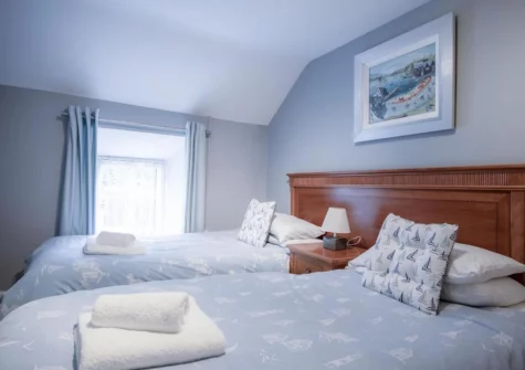 The bedroom #3 at Fletcher Coach House, Llanmiloe