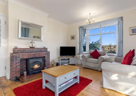 The living area at Four Oaks, Saundersfoot