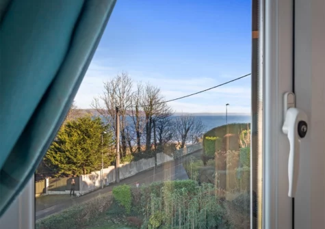 The view from bedroom #1 at Four Oaks, Saundersfoot