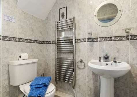 The shower room at Four Oaks, Saundersfoot