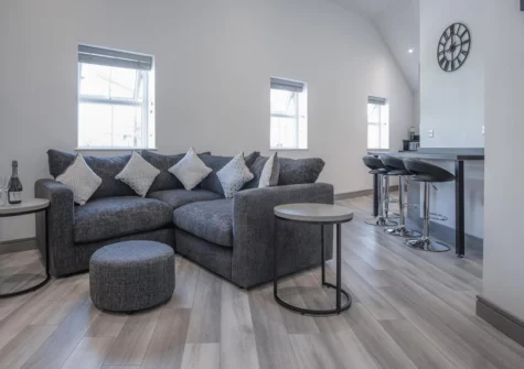 The living area at Four Seasons, Tenby