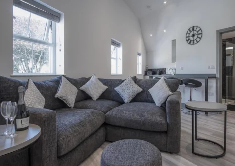 The living area at Four Seasons, Tenby