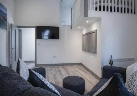 The living area at Four Seasons, Tenby