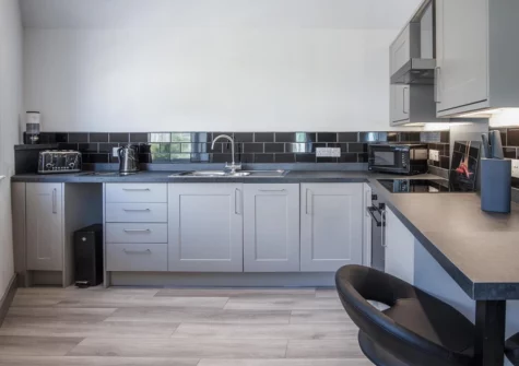 The kitchen at Four Seasons, Tenby